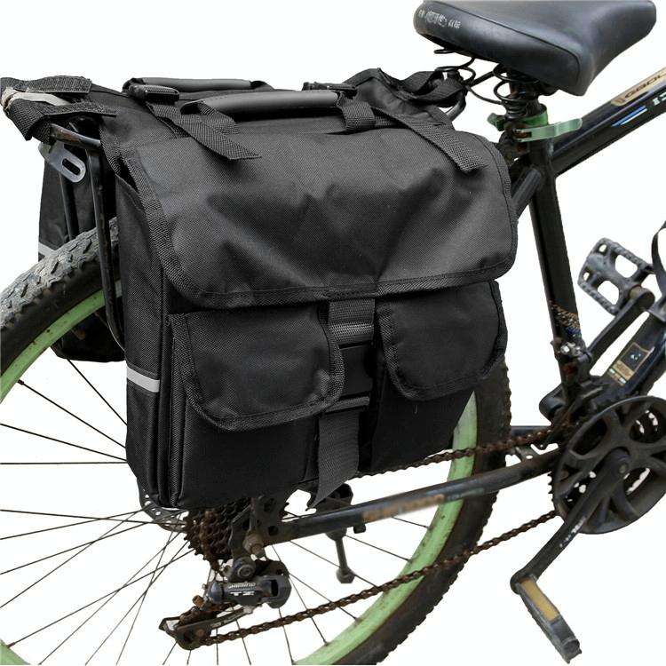 Outdoor Bicycle Motorcycle Mountain Bike Rear Pack Bag After Riding Shelf Bag(Black Edge)