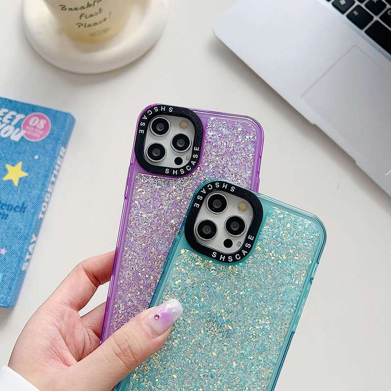 For iPhone 15 Glitter Epoxy Shockproof Phone Case(Pink)