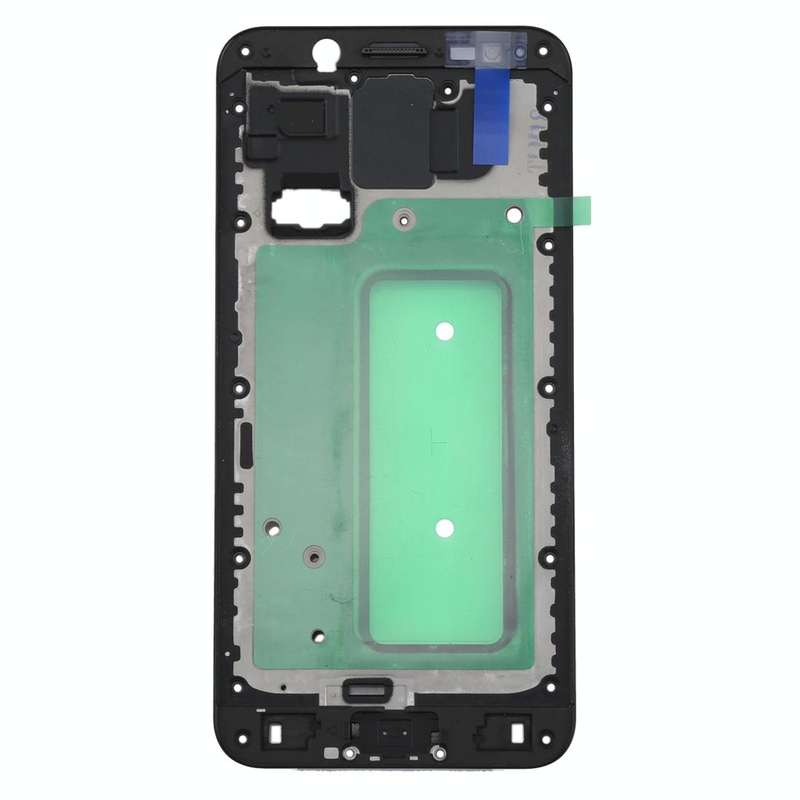 For Galaxy C8  Front Housing LCD Frame Bezel Plate(Black)