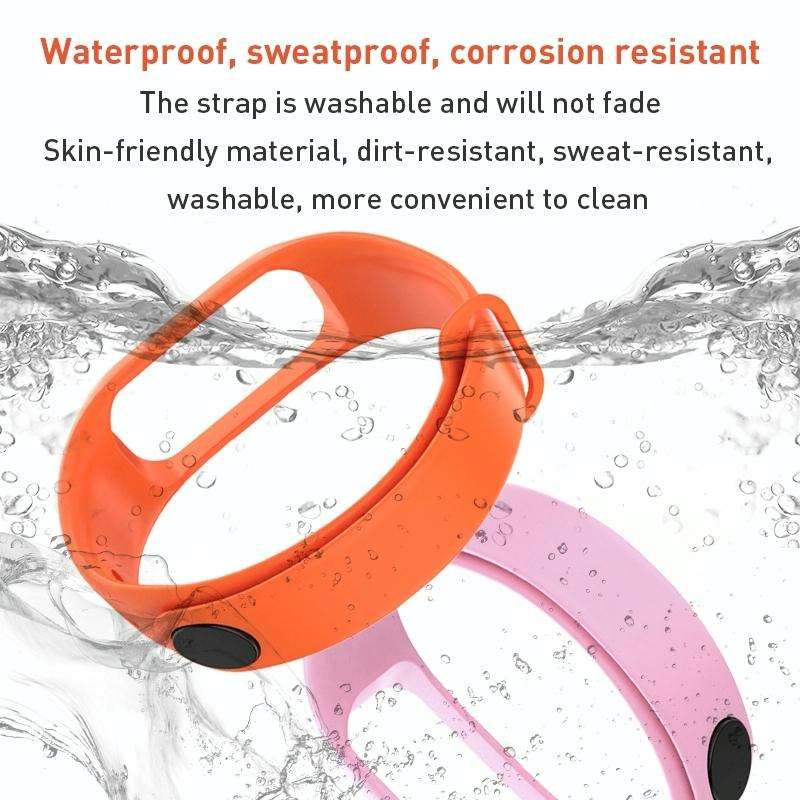 For OPPO Band Vitality Edition Waterproof Sweatproof Solid Color Watch Band(Black)