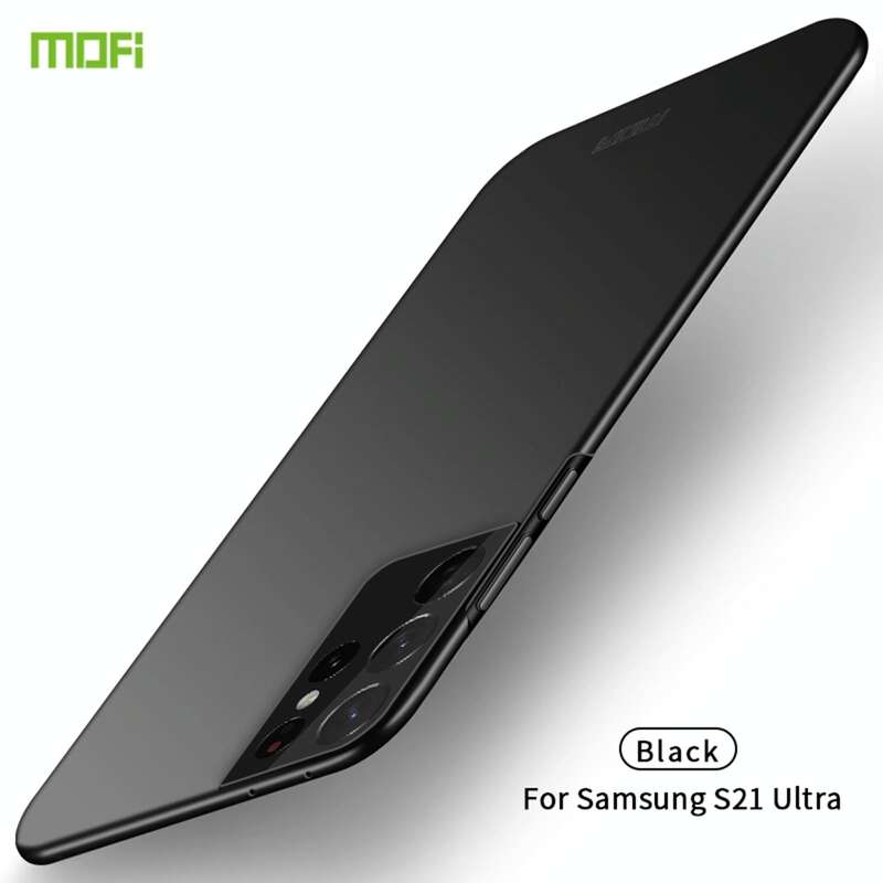 For Samsung Galaxy S21 Ultra 5G MOFI Frosted PC Ultra-thin Hard Case(Black)