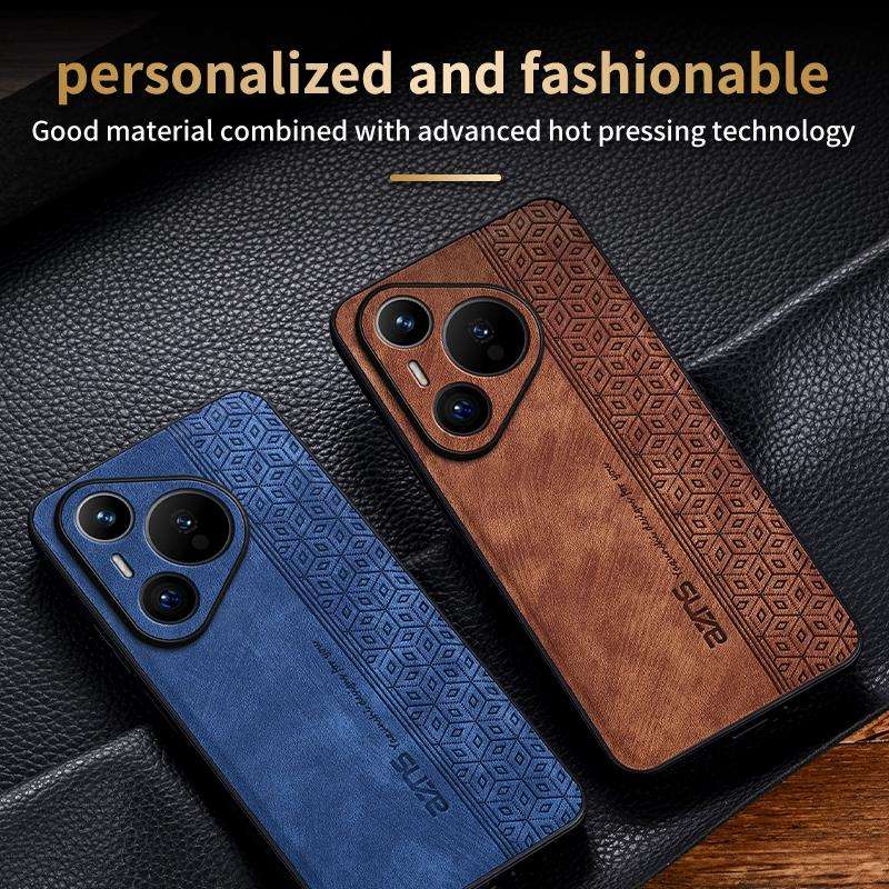 For Huawei Pura 70 Pro AZNS 3D Embossed Skin Feel Phone Case(Black)