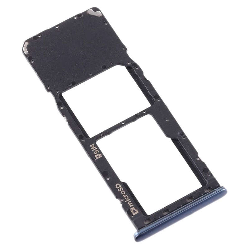 For Galaxy A7 (2018) / A750F SIM Card Tray + Micro SD Card Tray (Black)