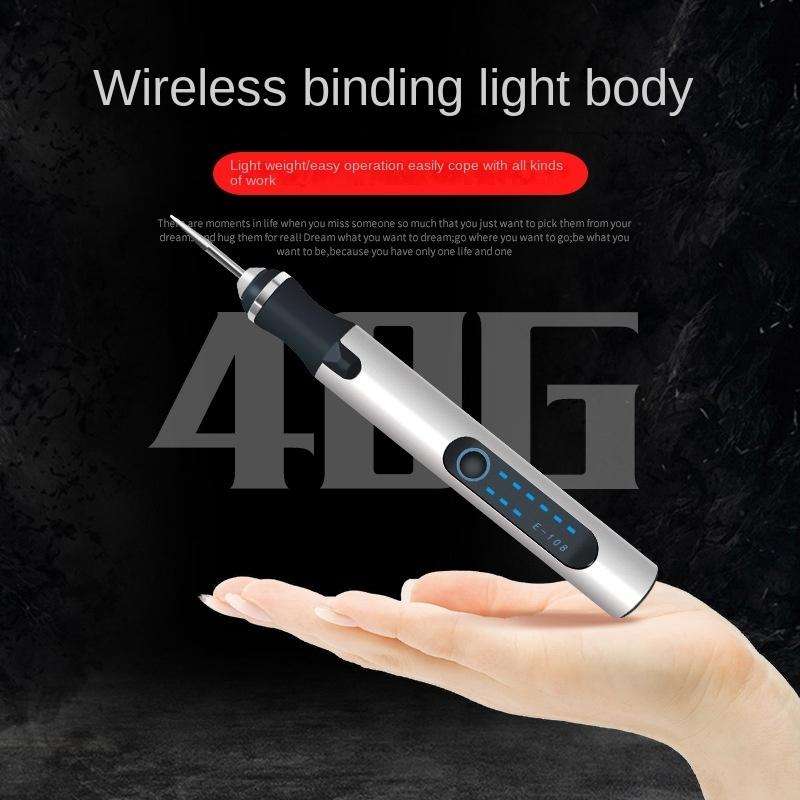 SNJ-3681 Mini Engraving Pen Wireless Polishing Electric Grinder(Silver Carving Template Set)
