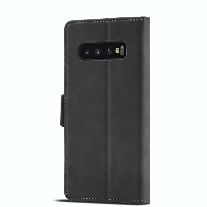 For Samsung Galaxy S10+ Forwenw Dual-side Buckle Leather Phone Case(Black)