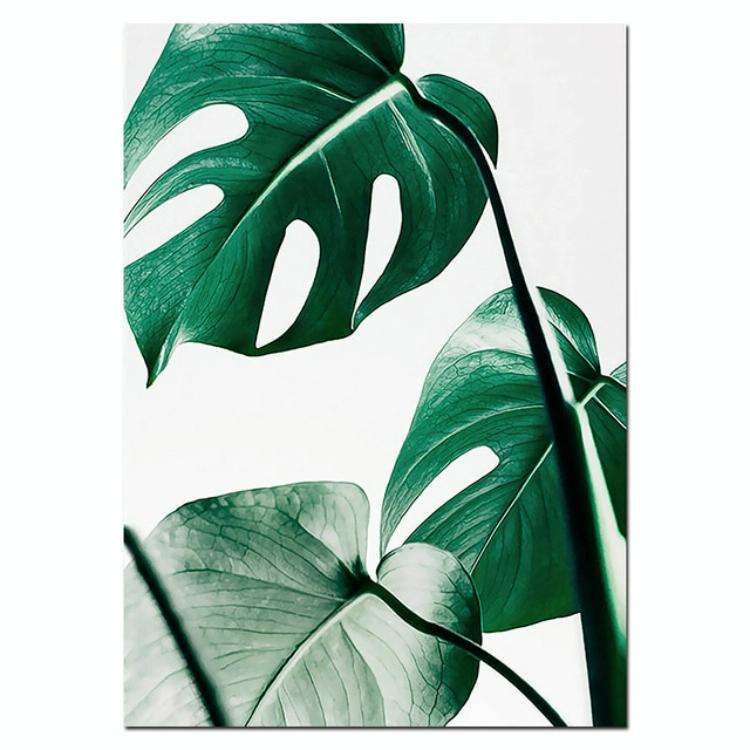 Plant Leaf English Letter Art Posters Prints Art Wall Pictures without Frame, Size:2025cm(Green L...