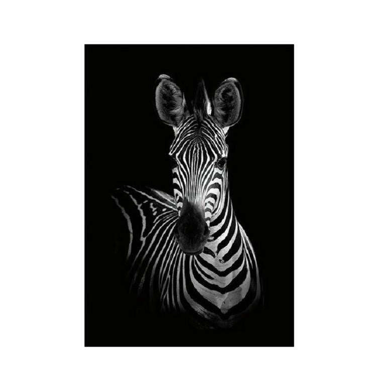 Simple Black and White Animal Decoration Painting Study Living Room Sofa Background Wall Painting...