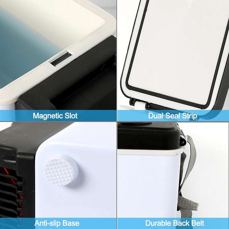 Car Auto 48W Portable Multi-Function Cooling and Warming 6L Low Noise Refrigerator for Car and Ho...