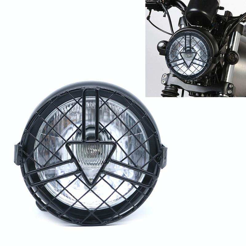 Motorcycle Arrowhead Reticular Retro Lamp LED Headlight Modification Accessories for CG125 / GN12...
