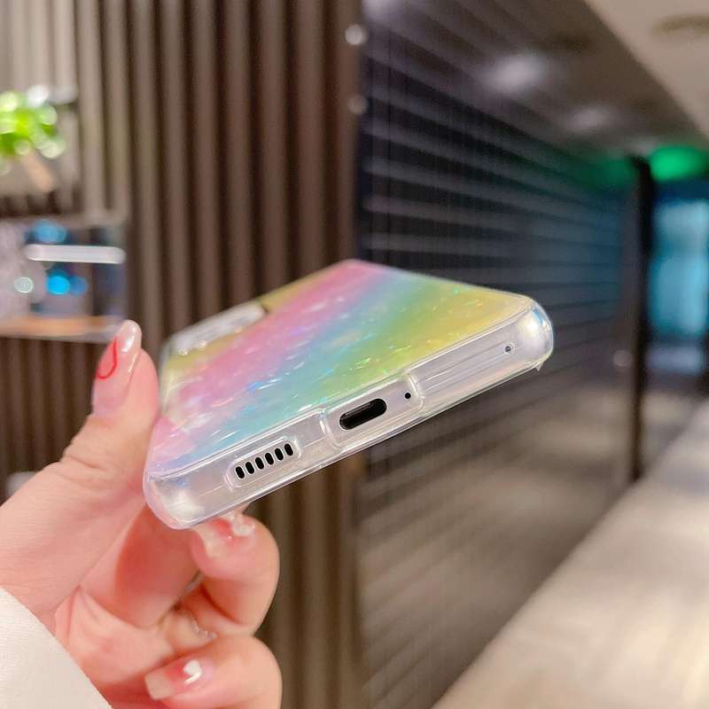 For Samsung Galaxy A73 5G Colorful Shell Texture TPU Phone Case(B5)