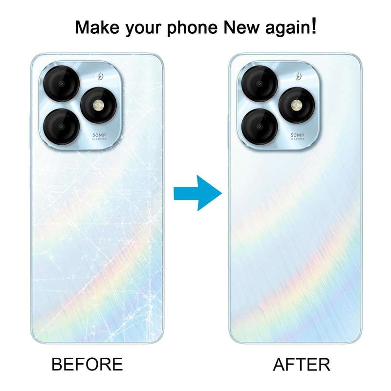 For itel P55 Original Battery Back Cover(Black)