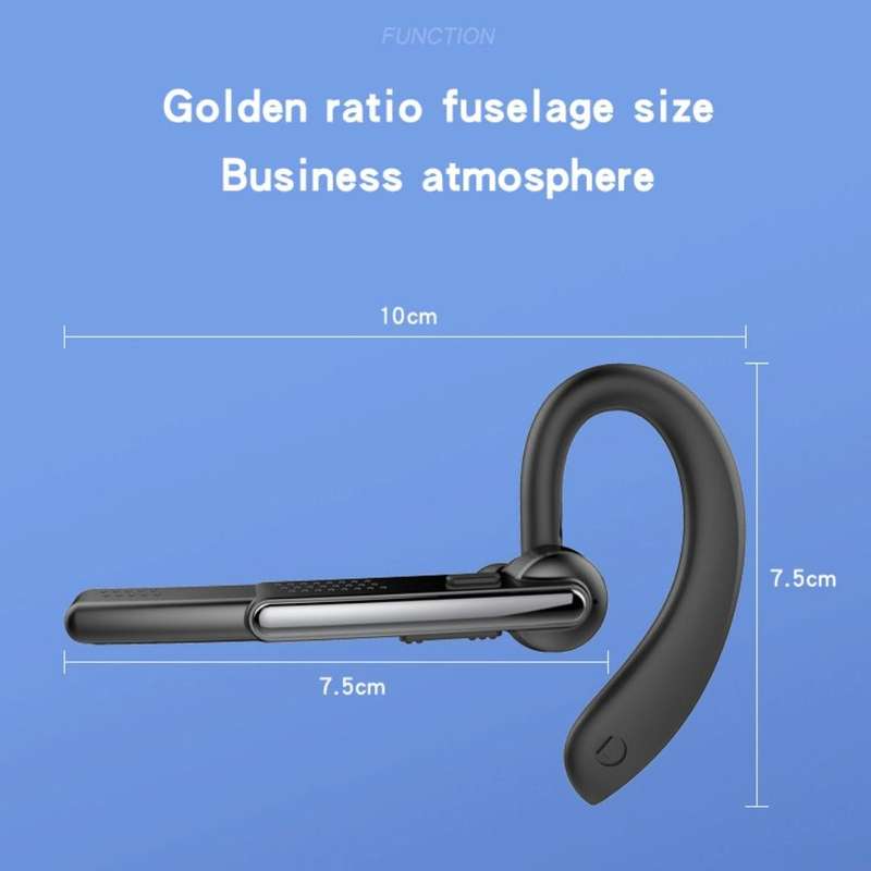 P40 Wireless Bluetooth 5.1 Business Noise Cancelling Earphone with Mic Support Handsfree(Black)