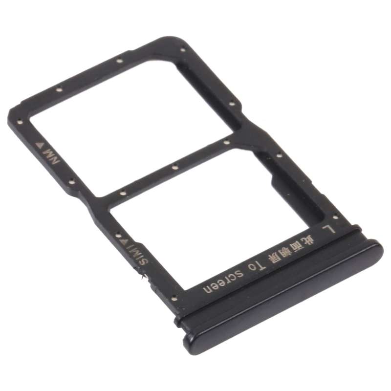 SIM Card Tray + NM Card Tray for Huawei P Smart S (Black)