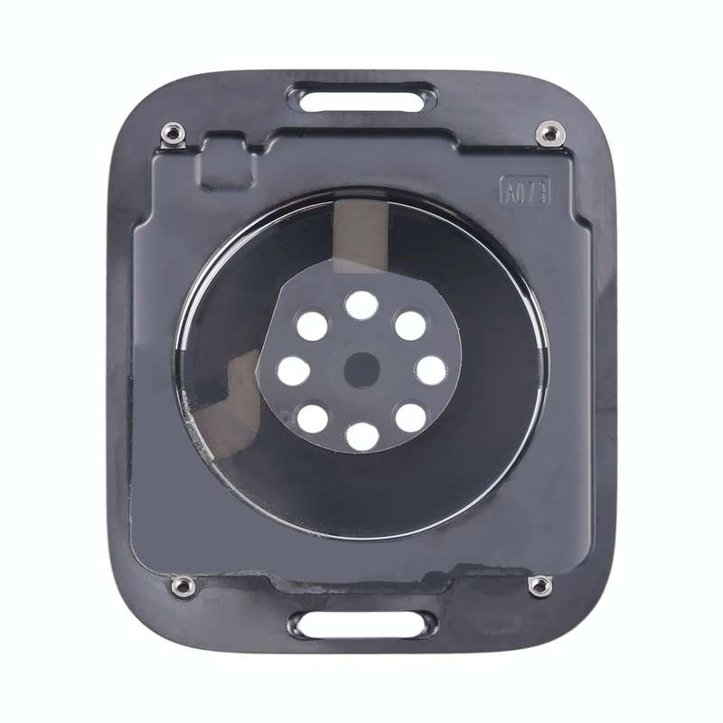 For Apple Watch Series 9 45mm Rear Housing Glass Cover(Black)