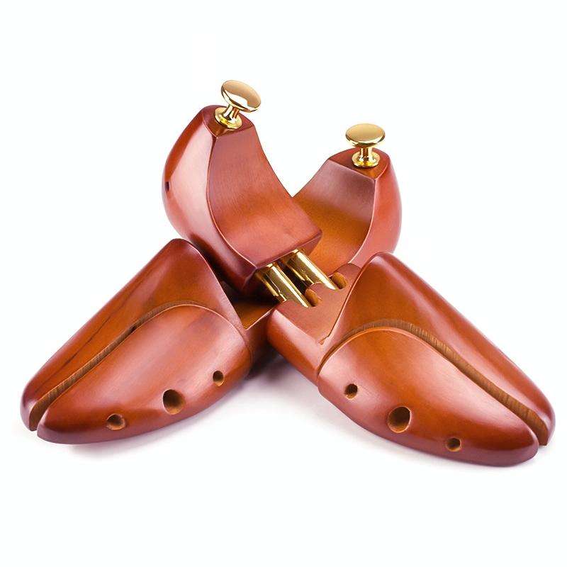 1 Pair Solid Wood Retractable Shoe Last Adjustable Shoe Supporter Shaping Moisture-Proof Shoe Sup...