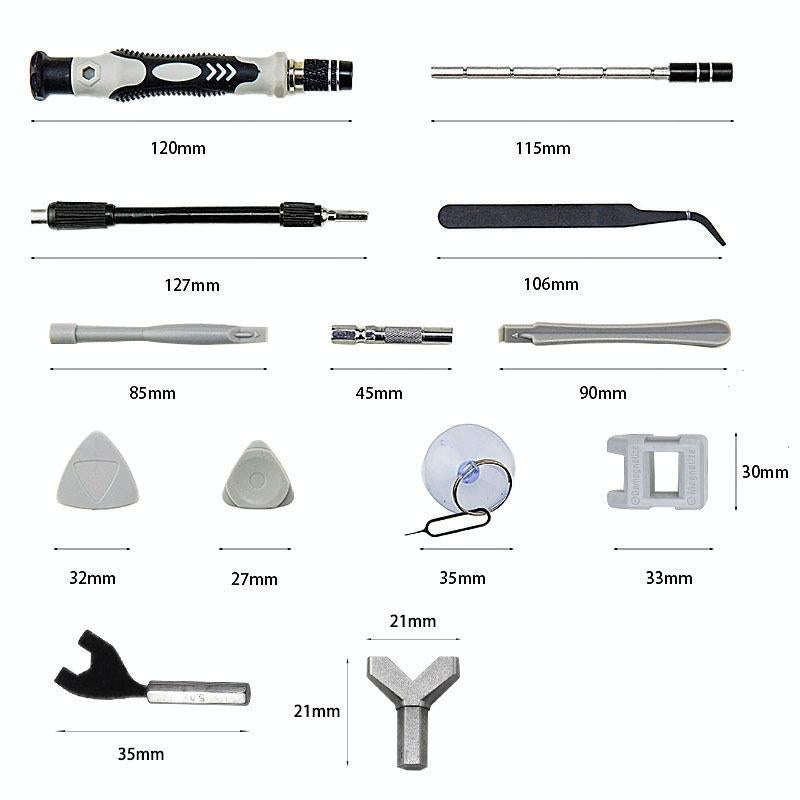 138 in 1 DIY Mobile Phone Disassembly Tool Clock Repair Multi-function Tool Screwdriver Set (Purple)