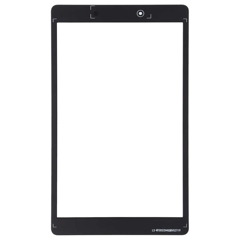 For Galaxy Tab A 8.0 2019 SM-T290 (WIFI Version)  Front Screen Outer Glass Lens (Black)