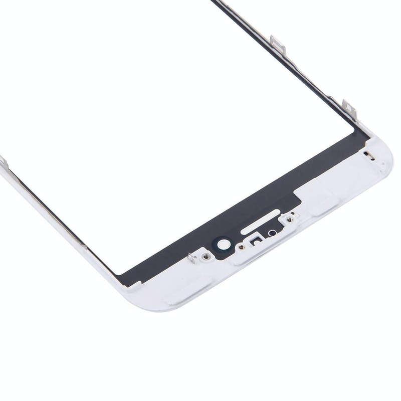 Front Screen Outer Glass Lens with Front LCD Screen Bezel Frame for iPhone 6s Plus(White)