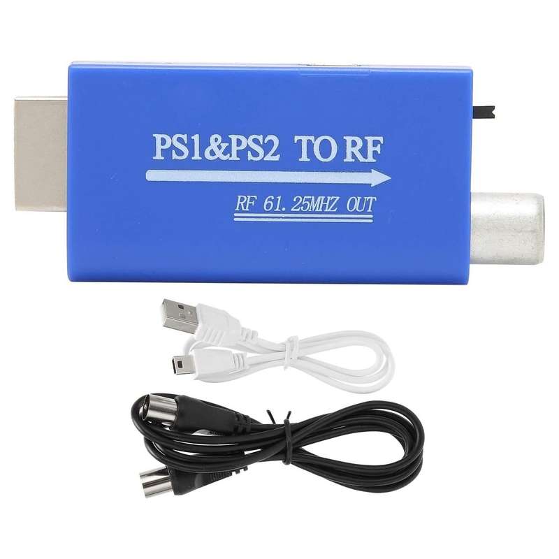61.25MHz PS1 & PS2 to RF TV Signal Radio Frequency Converter