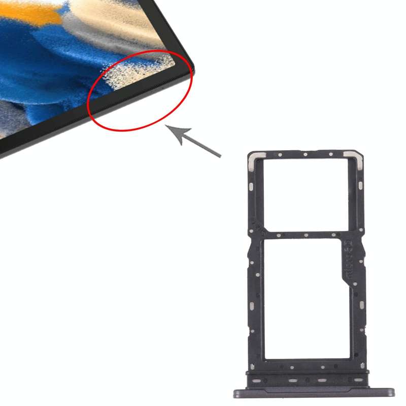 For Samsung Galaxy Tab A8 10.5 2021 SM-X200/X205 SIM Card Tray + SIM Card Tray / Micro SD Card Tr...