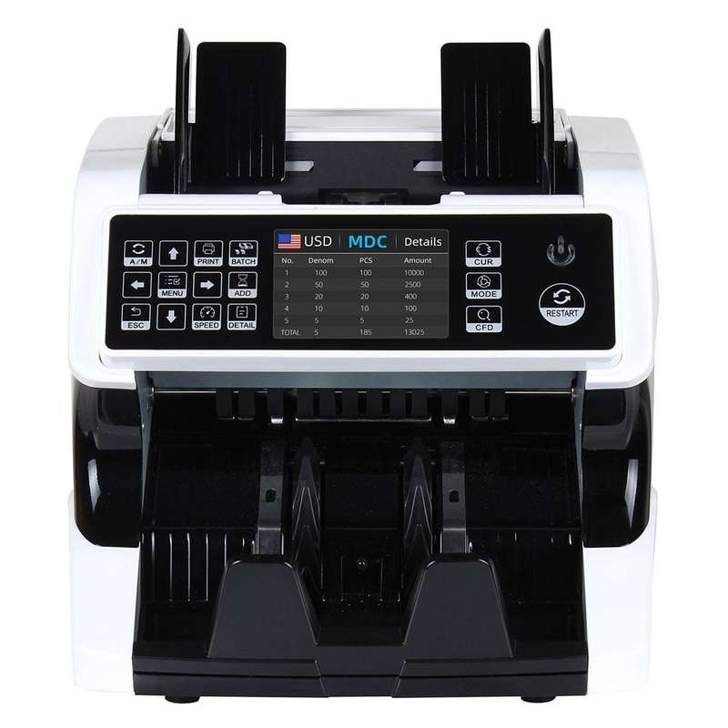AL-920 Dual CIS Image Multi-Currency Vertical Currency Counter, Specifications:UK Plug