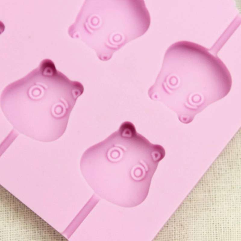 12-Capacity DIY Silicone Lollipop Chocolate Molds(Cow Shape)