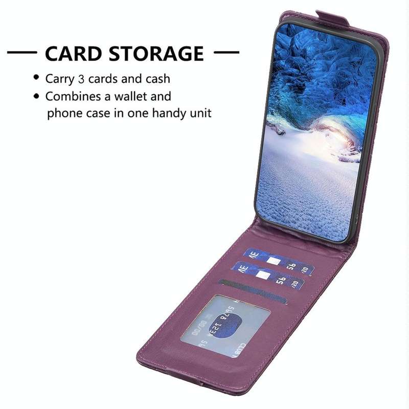 For vivo Y27 4G Diamond Lattice Vertical Flip Leather Phone Case(Dark Purple)