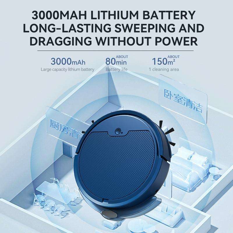 BOWAI OB8s Max Household Intelligent Path Charging Sweeping Robot(Blue)