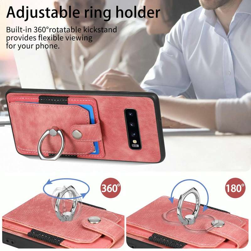 For Samsung Galaxy S9 Retro Skin-feel Ring Card Wallet Phone Case(Brown)