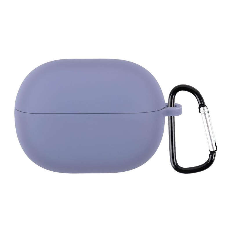 For Xiaomi Redmi Buds 3 Lite Silicone Earphone Protective Case with Hook(Lavender Grey)