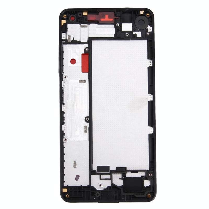 Front Housing LCD Frame Bezel Plate for Microsoft Lumia 650 (Black)