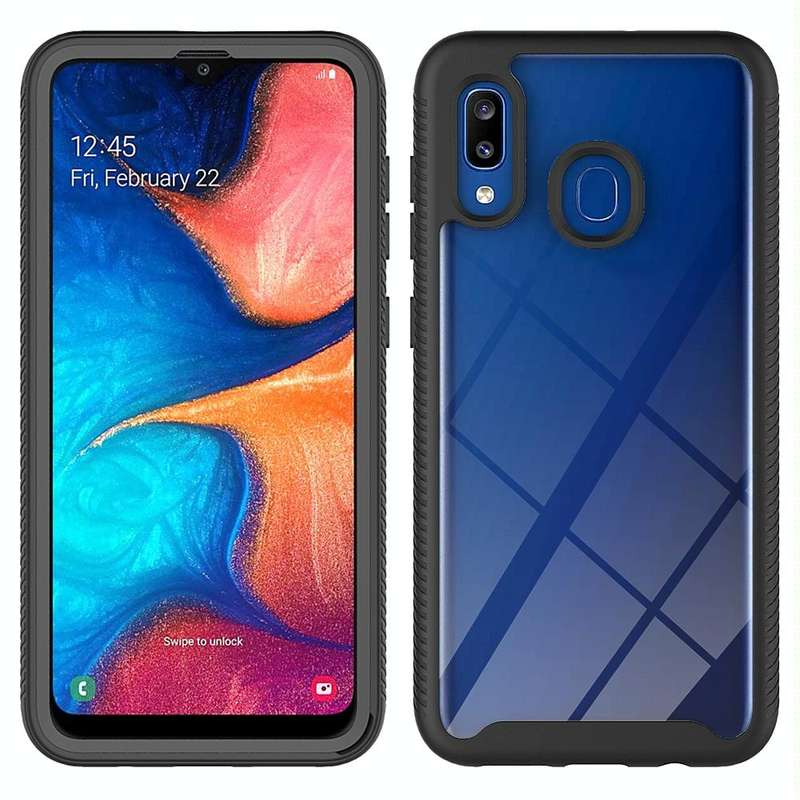 For Samsung Galaxy A20 / A30 Starry Sky Solid Color Series Shockproof PC + TPU Protective Case(Bl...