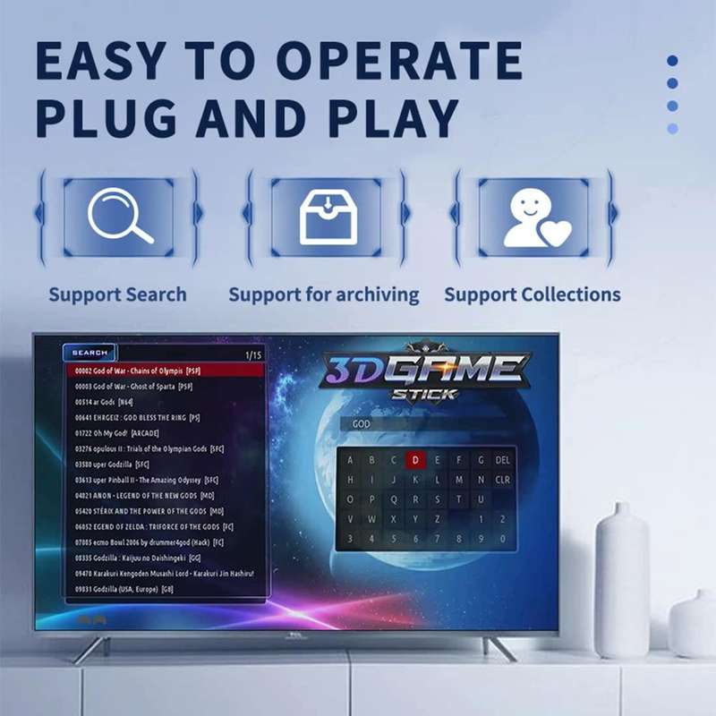 Y6 Handheld Game Console 2.4G HD 4K Wireless Portable Linux Video Game Stick, Style: 128G 10000+ ...
