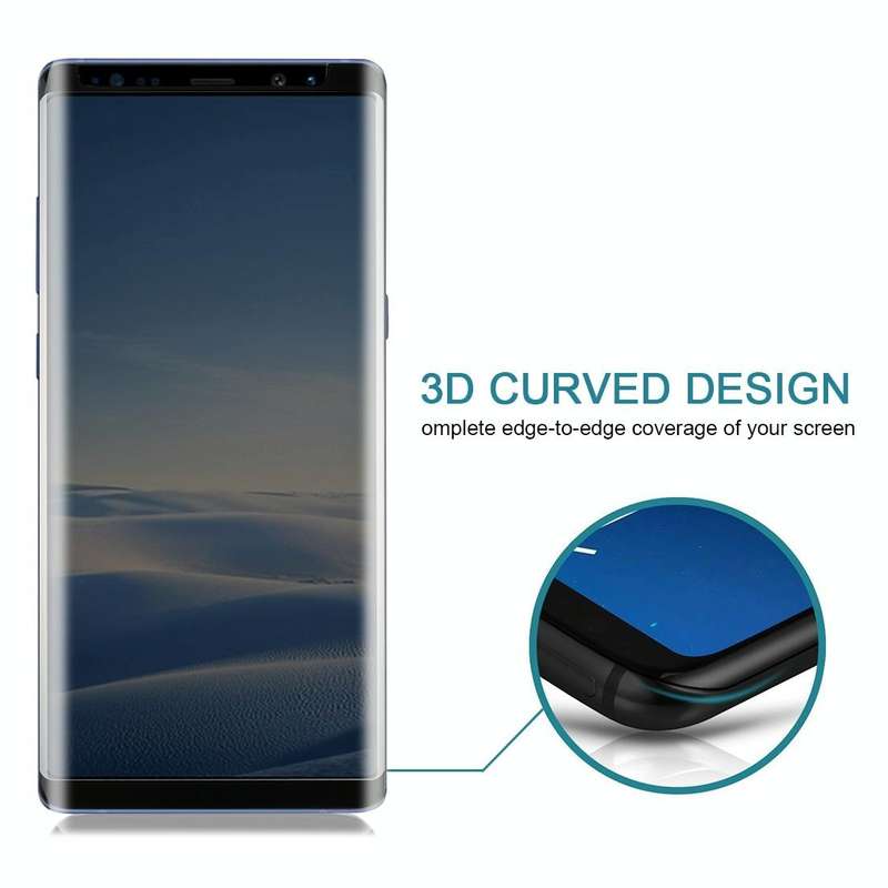 For Galaxy Note 8 0.26mm 9H Surface Hardness 3D Curved Privacy Anti-glare Non-full Screen Tempere...