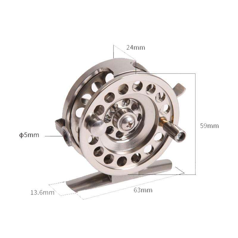 LEO 27757 Fast Reel Before Reeling Lever Brake Ice Fishing Reel, Specification: BLD 60 Right Hand