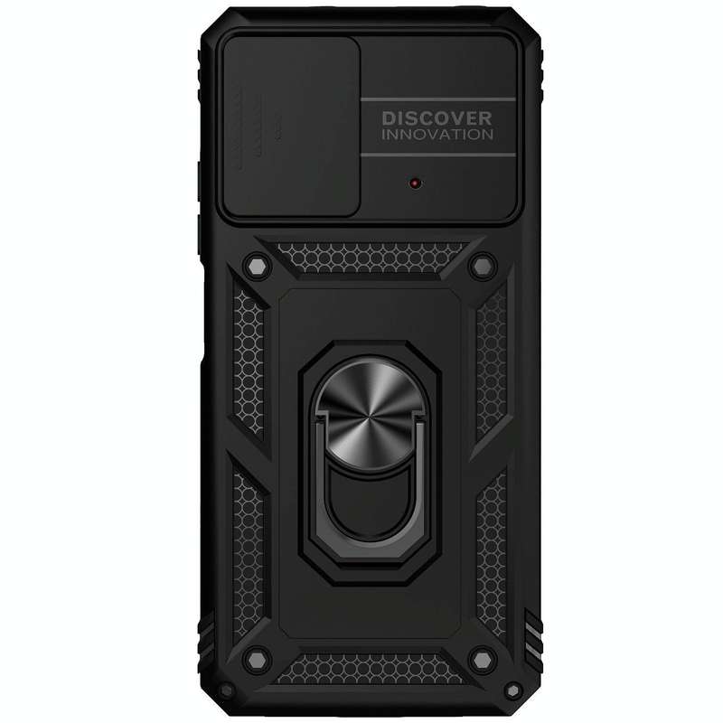For Xiaomi Poco M4 Pro Sliding Camshield Holder Phone Case(Black)