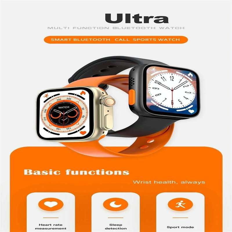 S8 Ultra 1.81 inch Color Screen Smart Watch,Support Heart Rate Monitoring/Blood Pressure Monitori...