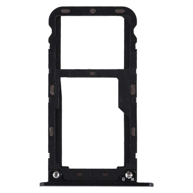 2 SIM Card Tray / Micro SD Card Tray for Xiaomi Redmi 5 Plus(Black)