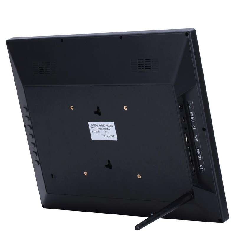 15 inch HD LED Screen Digital Photo Frame with Holder & Remote Control, Allwinner, Alarm Clock / ...