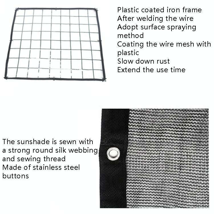 Flower Frame Sunshade Net Balcony Flower Sunscreen Rain Frame Cover Canopy, Specification: 48x24x...