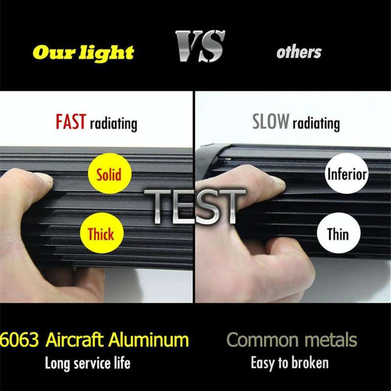 5 inch 18W 24 LED Waterproof IP67 Two Bar Modified Off-road Lights Spotlight Light Car Work Light...