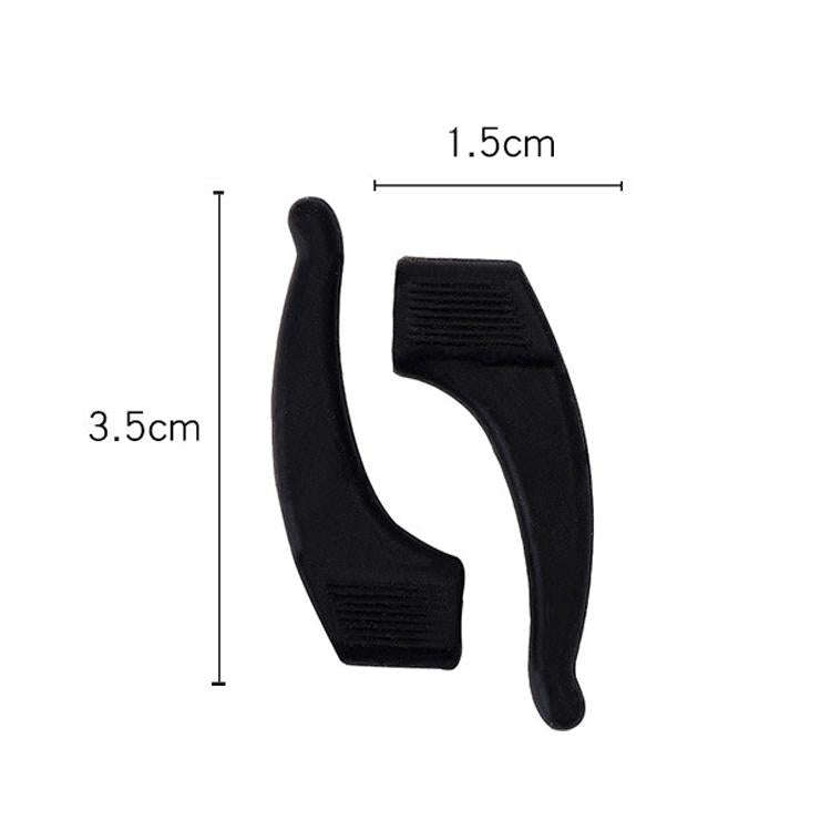 10 Pairs Glasses Non-slip Cover Ear Support Glasses Foot Silicone Non-slip Sleeve(Brown)