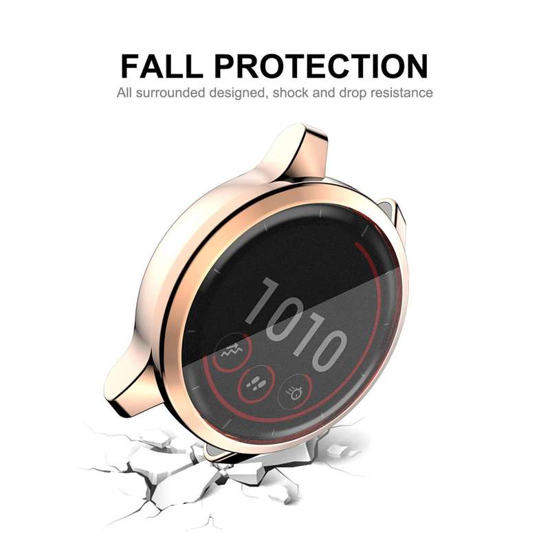 For Garmin Venu 2 45mm / Vivoactive 4 45mm ENKAY Hat-Prince Full Coverage Electroplate TPU Soft C...