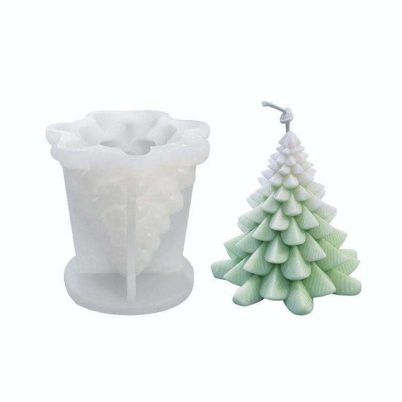 Christmas DIY Scented Candle Silicone Mold, Color: White(SD-68)