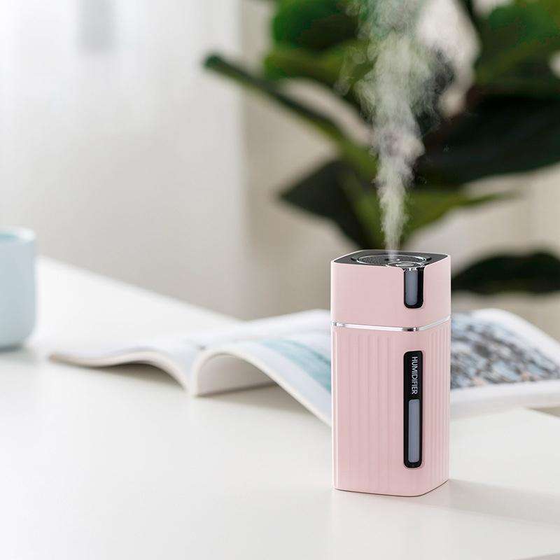 Humidifier USB Office Home Car Mute Portable Colorful Air Purifier(White)