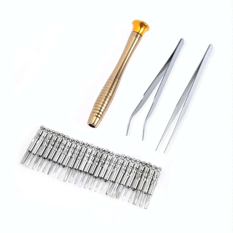 27 in 1 Magnetic Suction Portable Wallet Type Screw Driver Set Mobile Phone Tablet Maintenance Tool