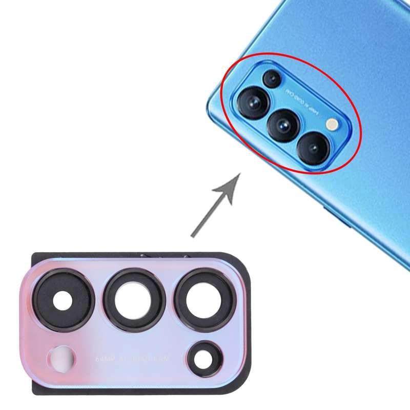 For OPPO Reno5 Pro 5G PDSM00, PDST00, CPH2201  Camera Lens Cover (Red)
