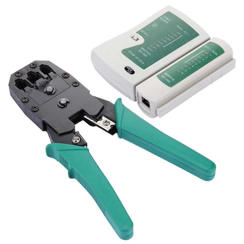 5 in 1 RJ45 Crimping Crimper Stripper Punch Down RJ11 Cat5 Cat6 Wire Line Detector Ethernet Netwo...