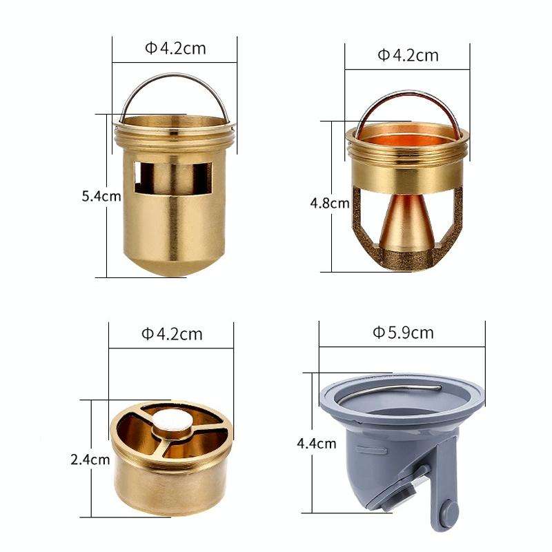 8x30cm Extended Full Copper Strip Floor Drain, Style: K8034 Chrome Plated+5.5 Deep Water Seal