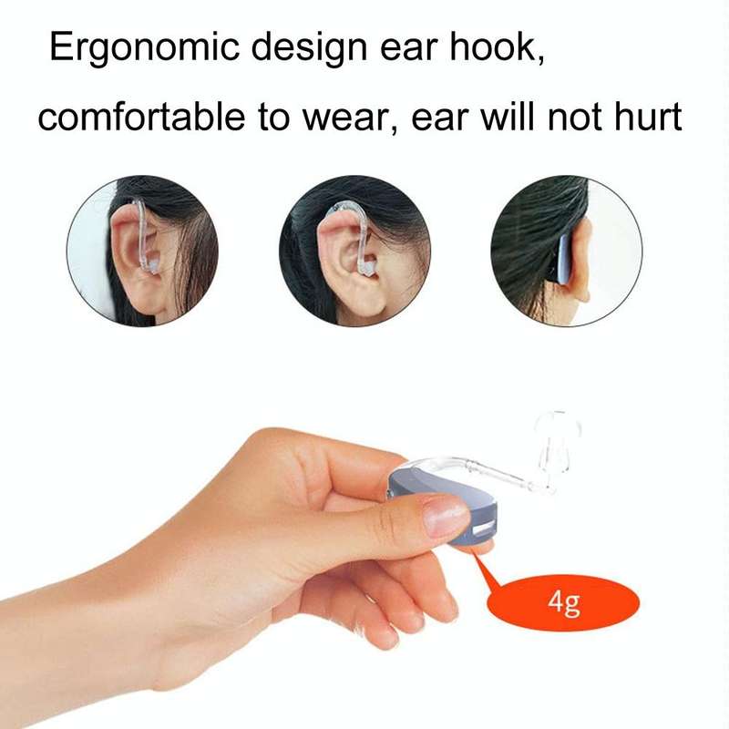 EN-T201A Digital Machine Elderly Charging Hearing Aid Sound Amplifier(Black)